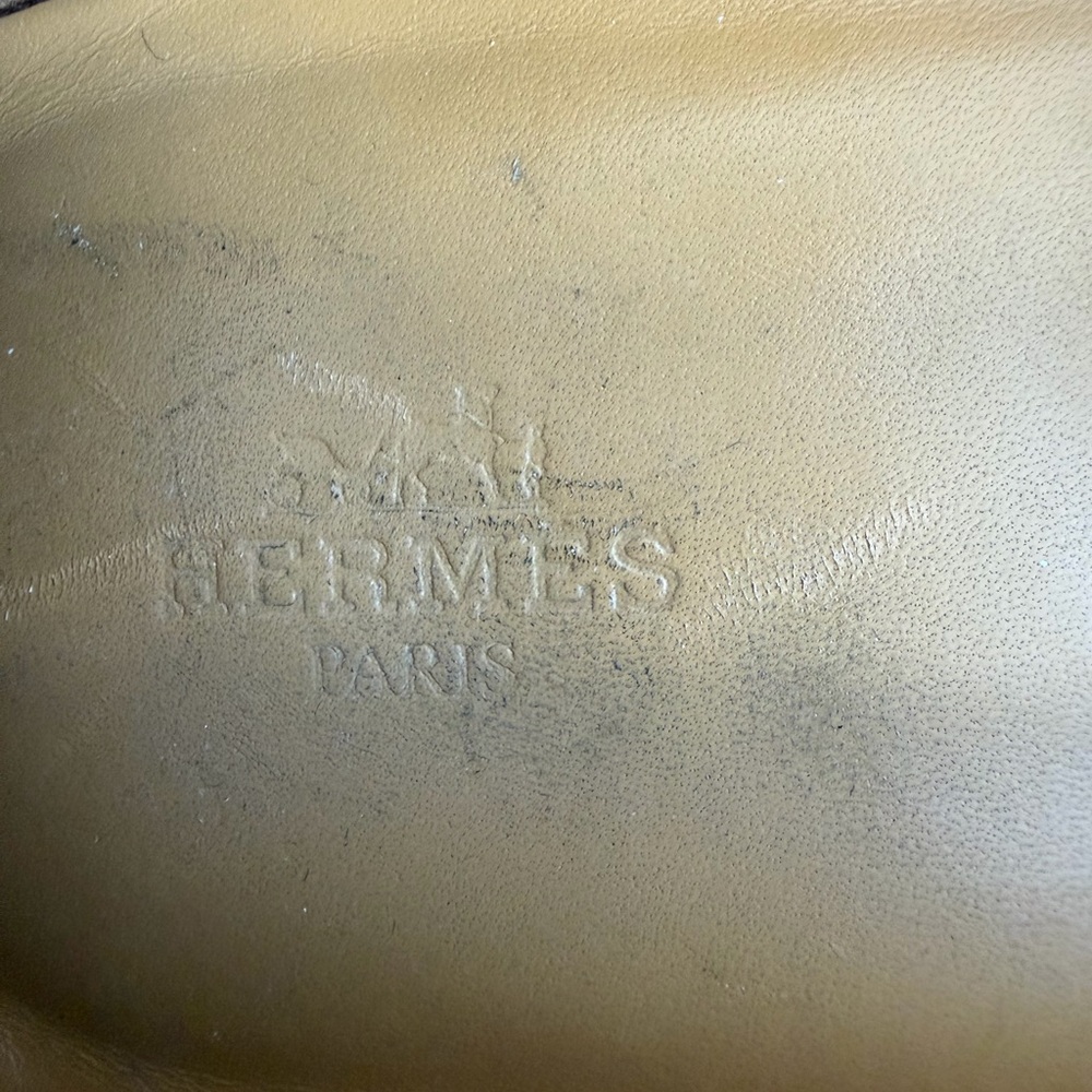 Hermes Light Brown Suede Loafers - Picture 6 of 6